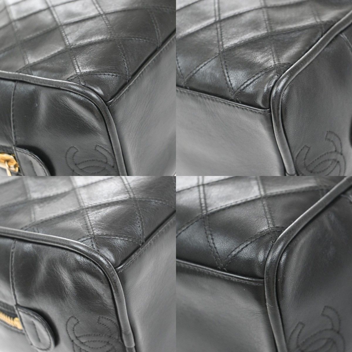 Chanel Chanel Vintage Diamond CC Camera Bag Quilted Caviar Size ONE SIZE - 8 Thumbnail