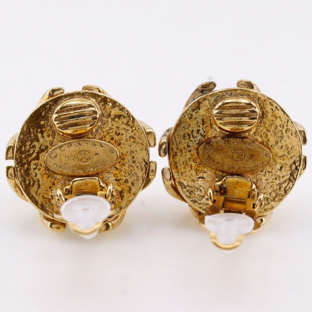 Chanel Chanel Vintage CC Earrings Metal Size ONE SIZE - 3 Thumbnail