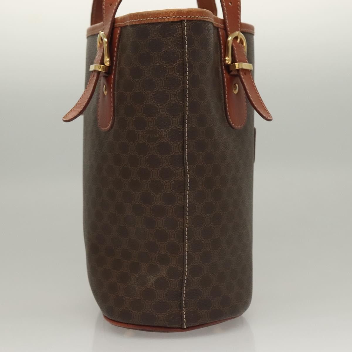 Celine Celine Vintage Macadam Handbag Leather Size ONE SIZE - 4 Thumbnail