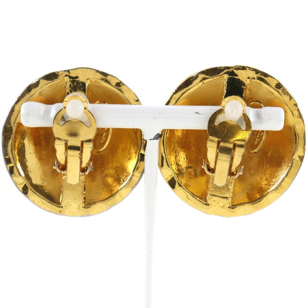 Chanel Chanel Vintage Round CC Clip-On Earrings Metal Size ONE SIZE - 2 Thumbnail