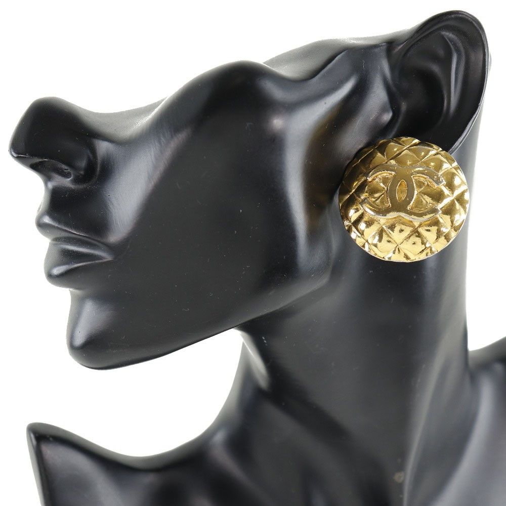 Chanel Chanel Vintage Round CC Clip-On Earrings Metal Size ONE SIZE - 5 Thumbnail