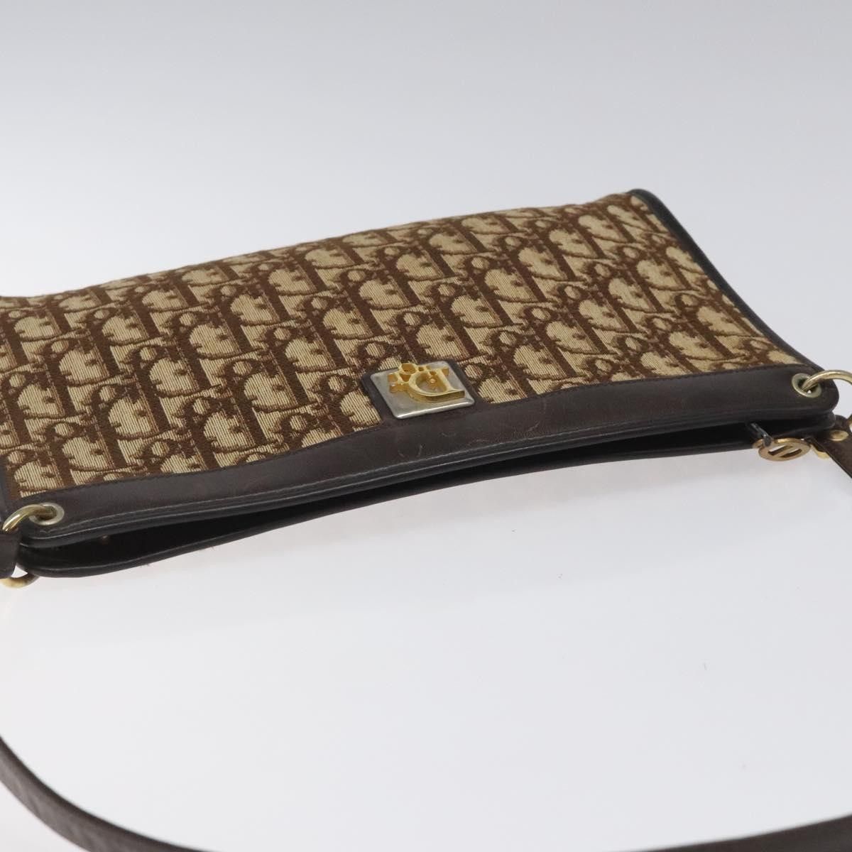 Dior Christian Dior Vintage Trotter Shoulder Bag Canvas Size ONE SIZE - 15 Thumbnail
