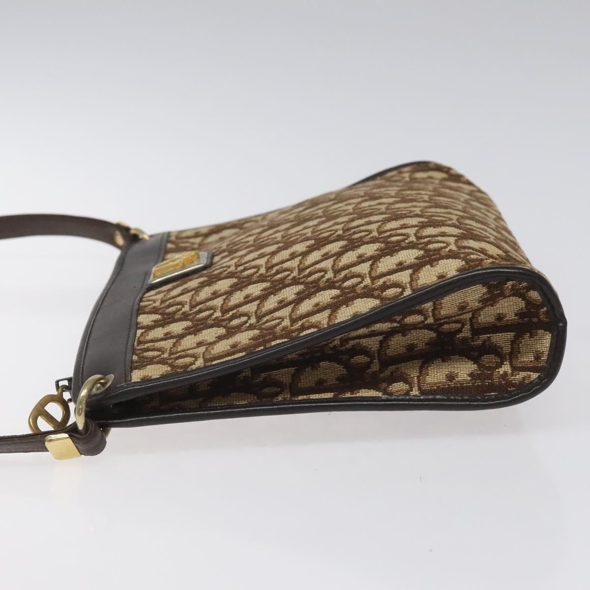 Dior Christian Dior Vintage Trotter Shoulder Bag Canvas Size ONE SIZE - 4 Thumbnail