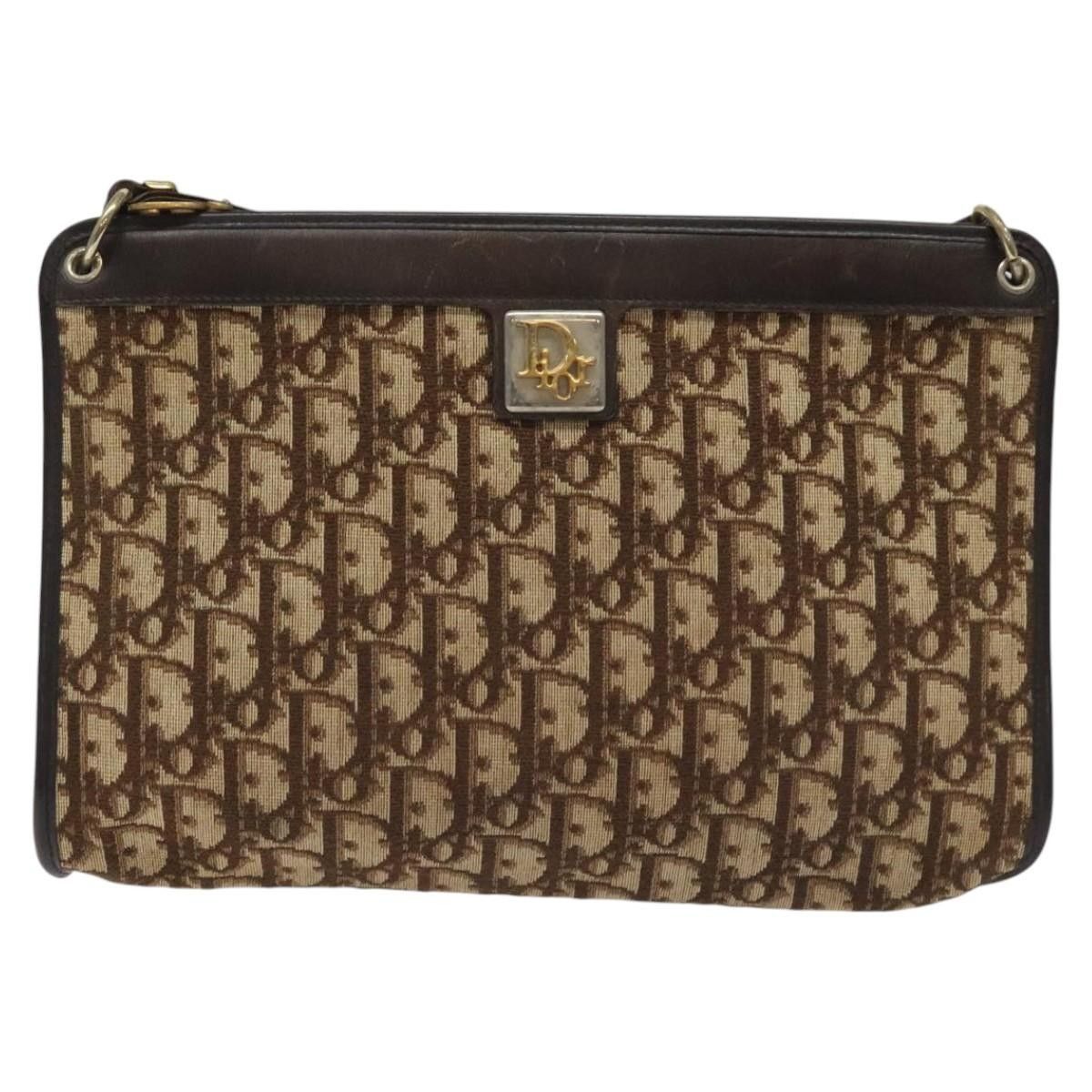 Dior Christian Dior Vintage Trotter Shoulder Bag Canvas Size ONE SIZE - 18 Thumbnail