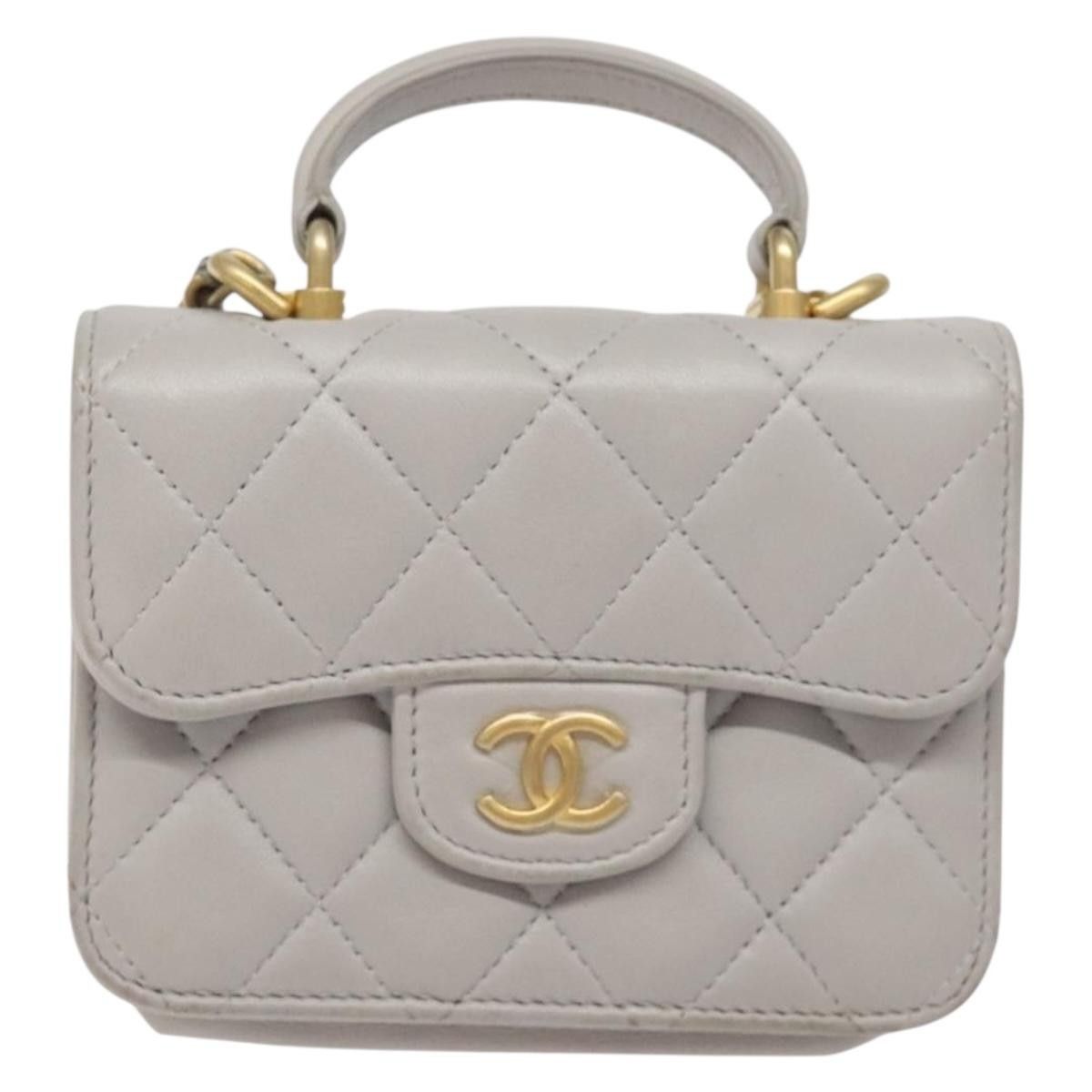 Chanel Chanel Vintage CC Flap Crossbody Bag Quilted Lambskin Size ONE SIZE - 17 Thumbnail