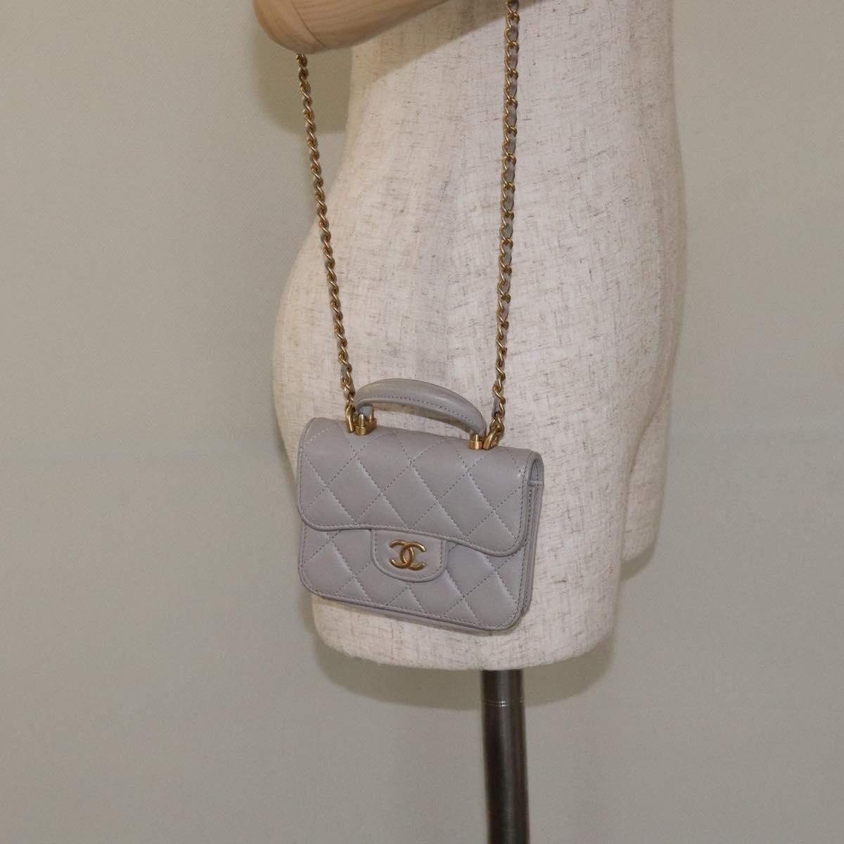 Chanel Chanel Vintage CC Flap Crossbody Bag Quilted Lambskin Size ONE SIZE - 12 Thumbnail