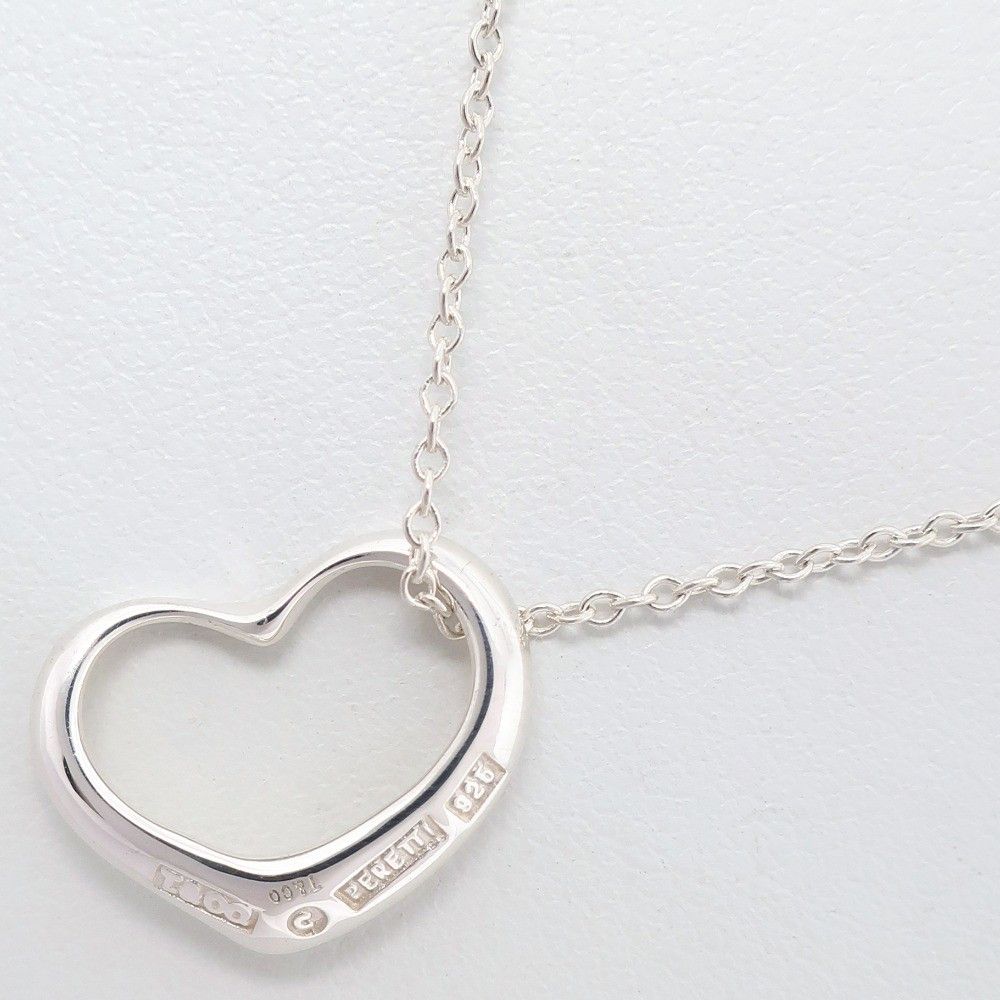 Tiffany & Co. Tiffany & Co. Elsa Peretti Open Heart Pendant Necklace Sterling Silver Size ONE SIZE - 2 Thumbnail