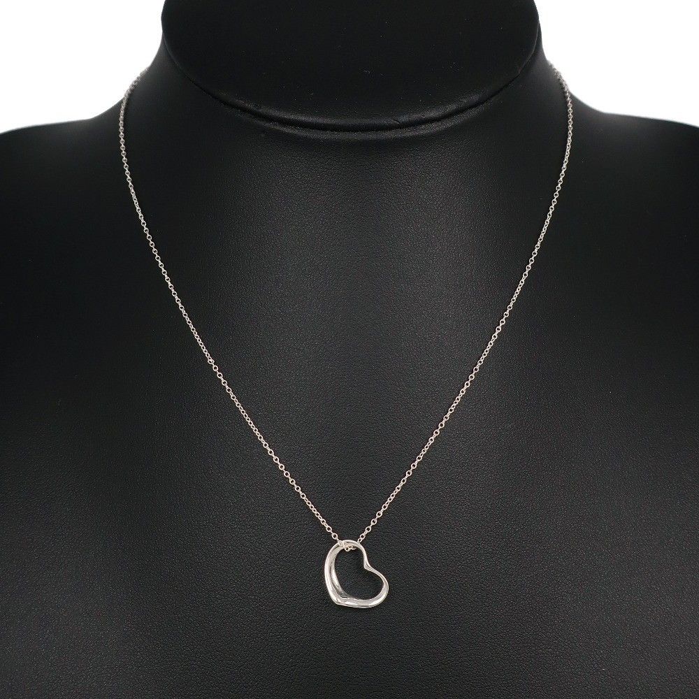 Tiffany & Co. Tiffany & Co. Elsa Peretti Open Heart Pendant Necklace Sterling Silver Size ONE SIZE - 6 Thumbnail