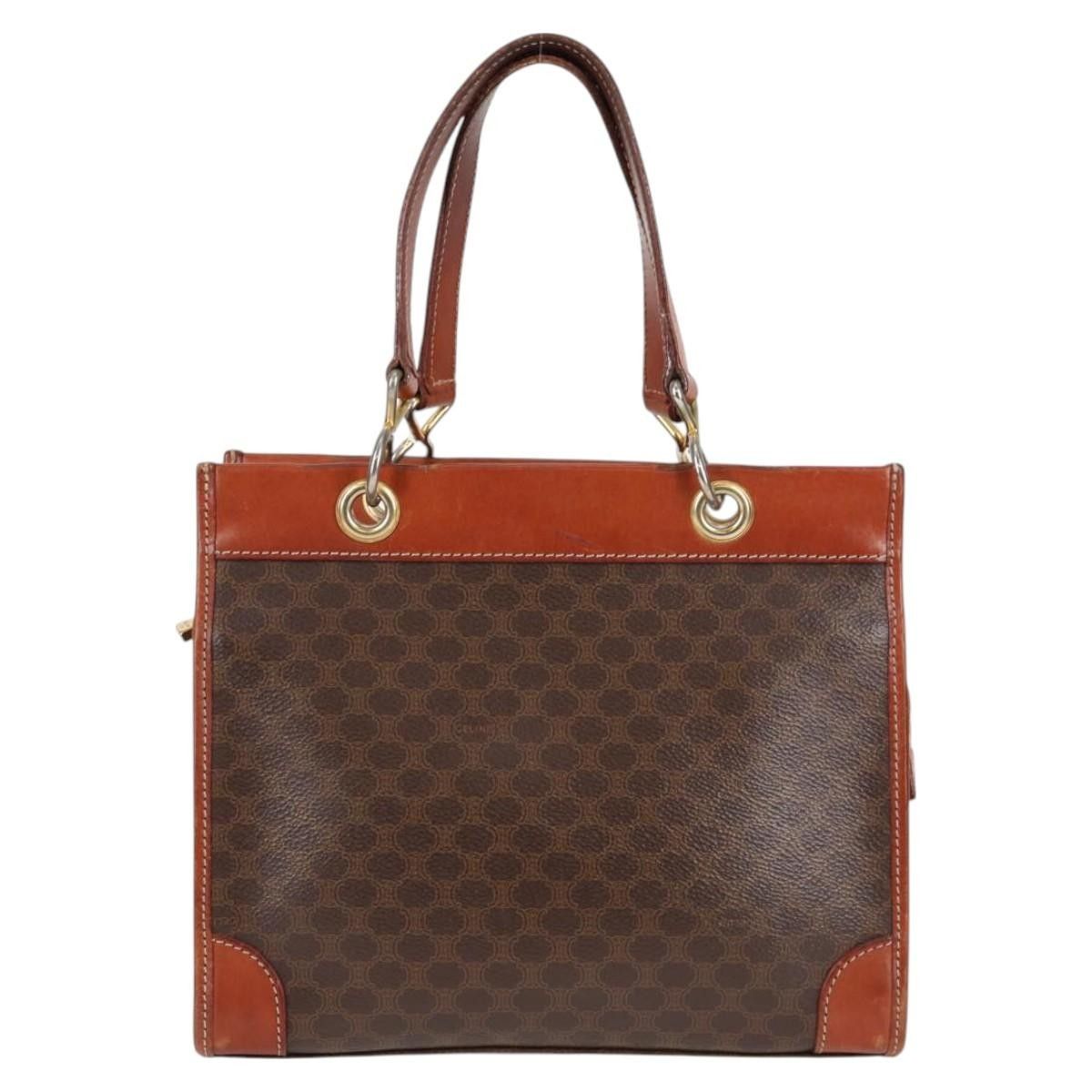 Celine Celine Vintage Macadam Shoulder Bag Leather Size ONE SIZE - 2 Thumbnail