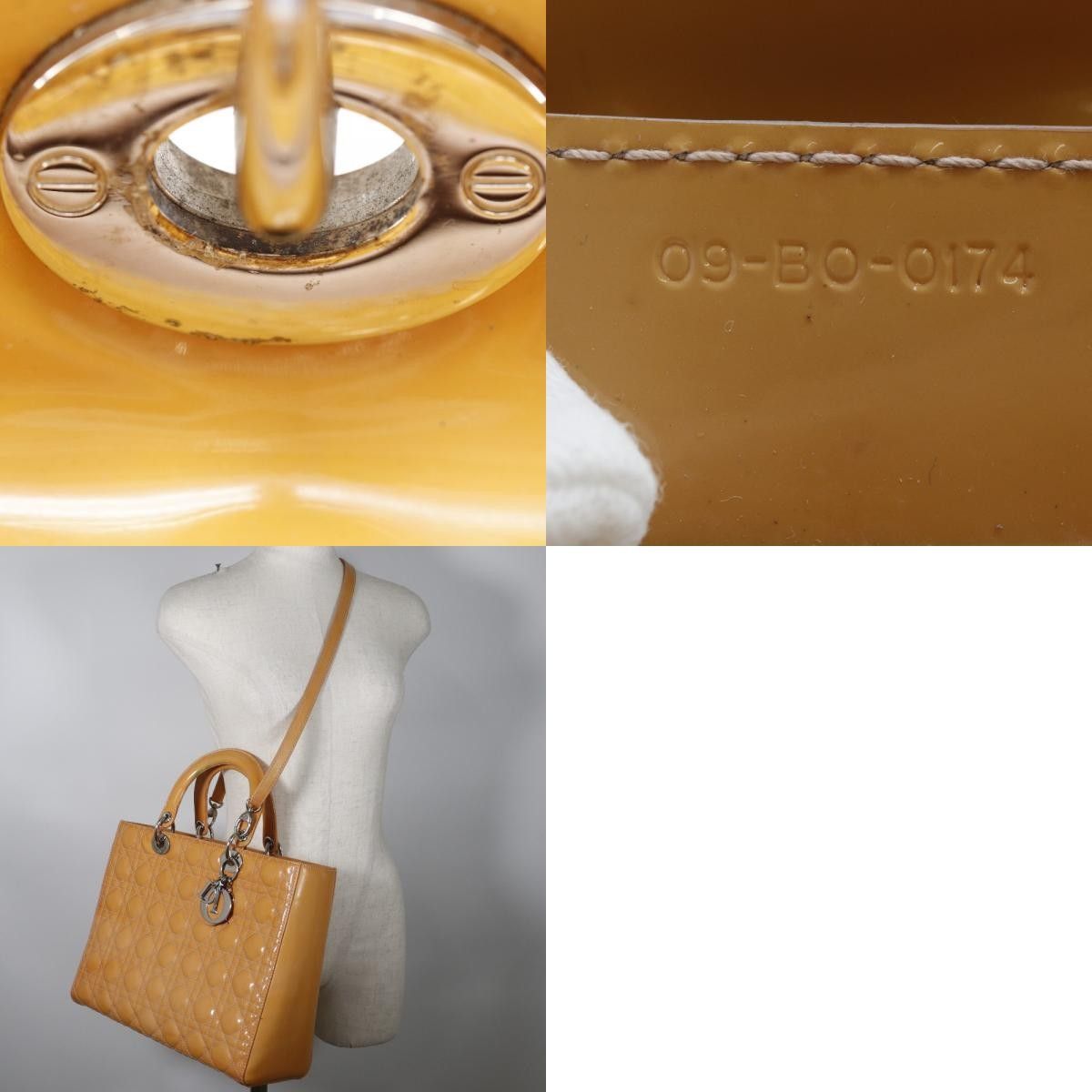 Dior Christian Dior Lady Dior Patent Size ONE SIZE - 4 Thumbnail