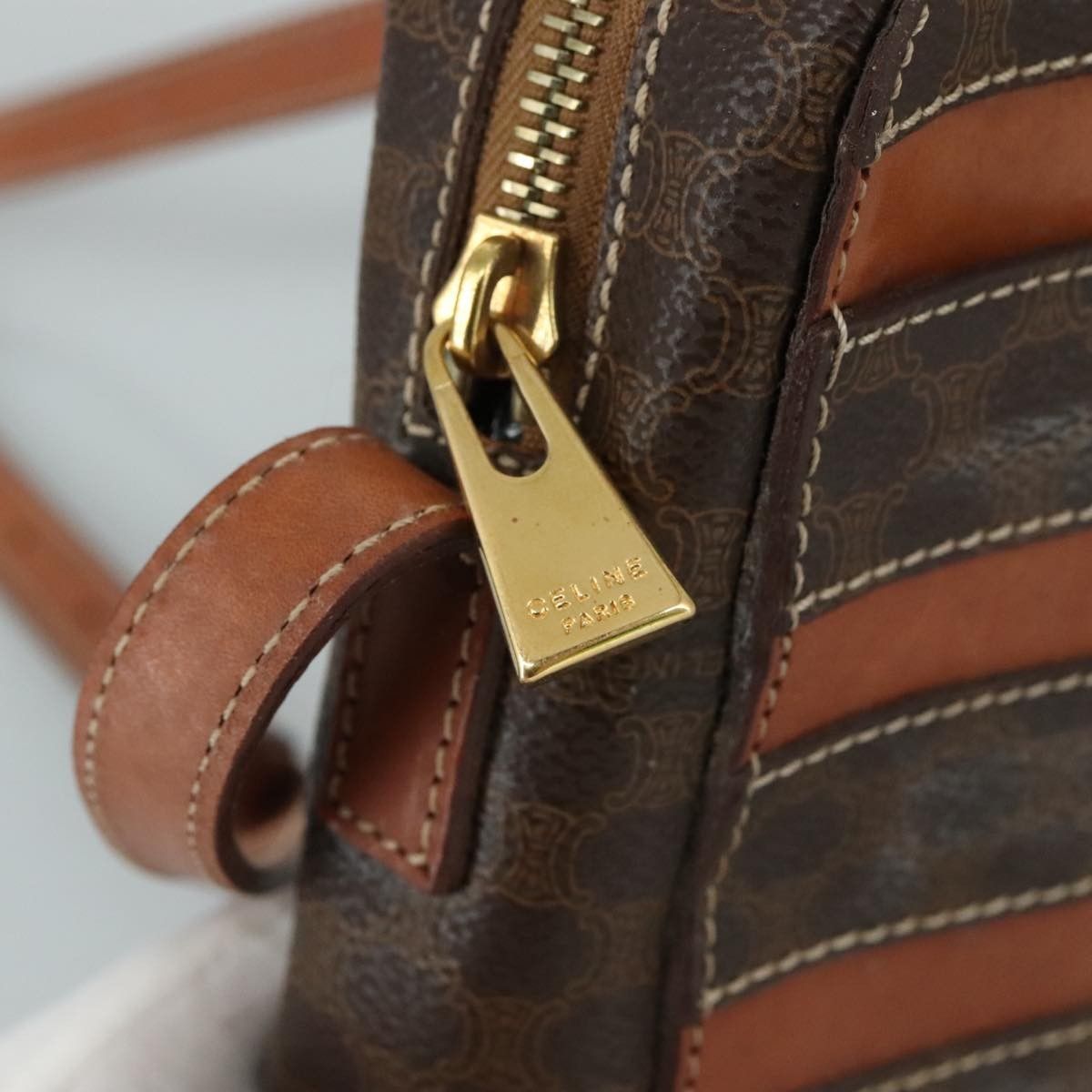 Celine Celine Macadam Shoulder Bag Leather Size ONE SIZE - 10 Thumbnail