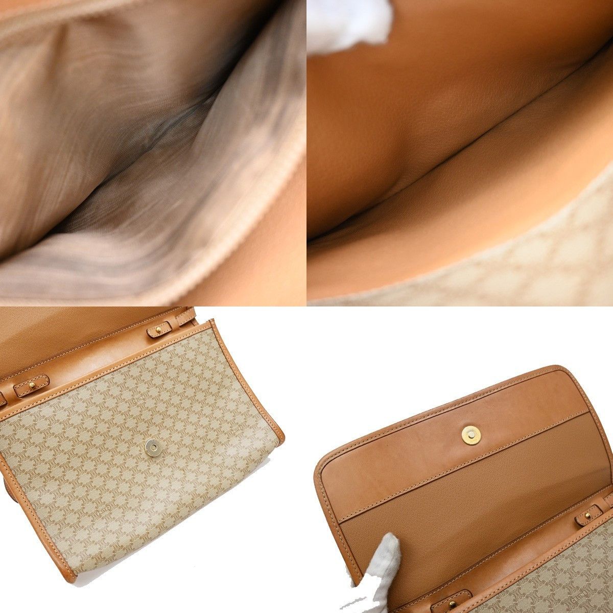 Celine Celine Macadam Shoulder Bag Leather Size ONE SIZE - 12 Thumbnail