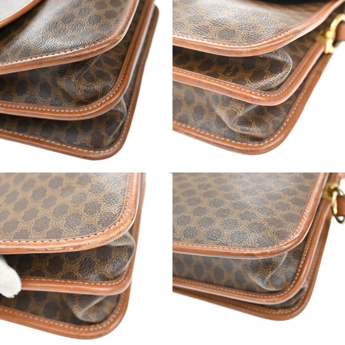 Celine Celine Macadam Shoulder Bag Leather Size ONE SIZE - 7 Thumbnail