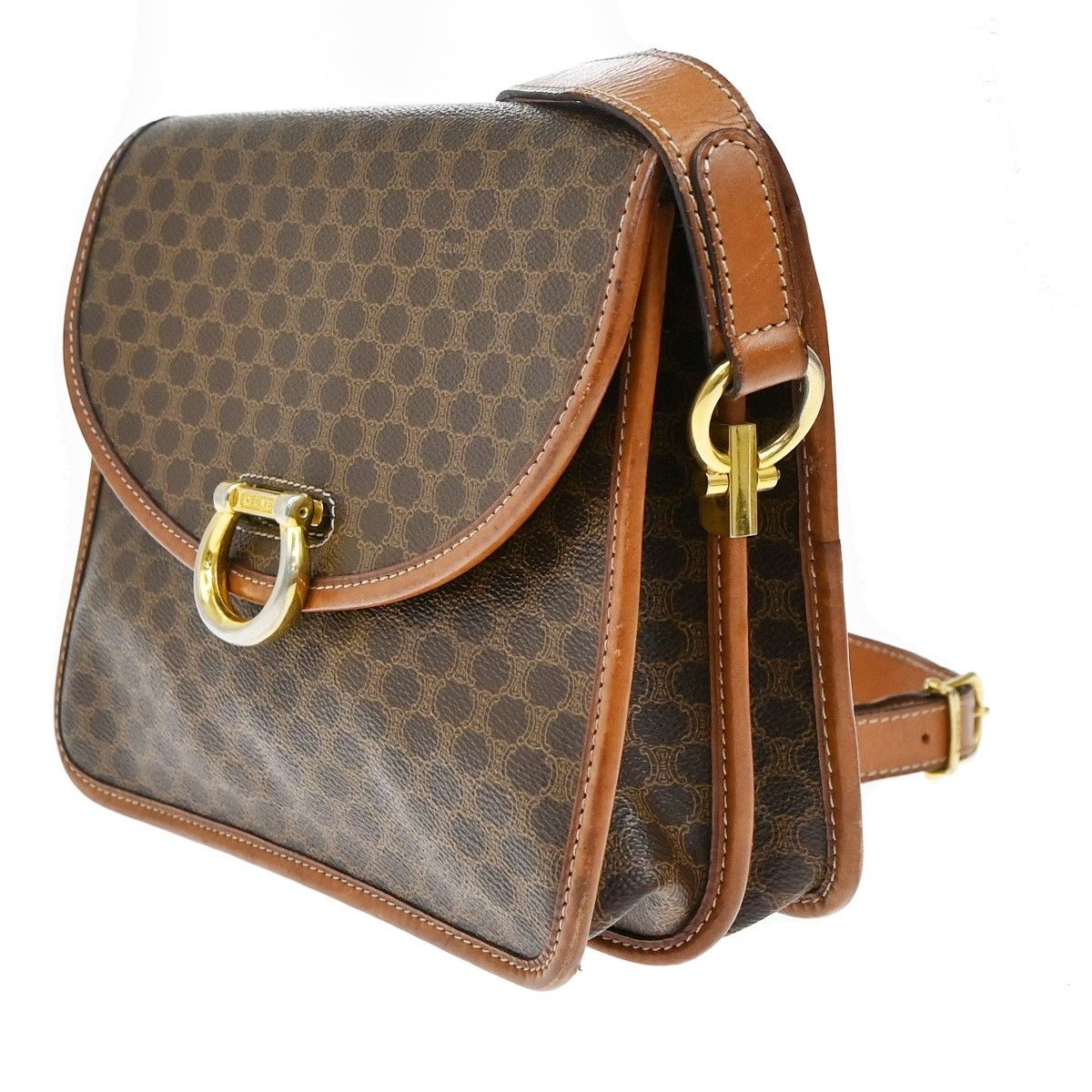 Celine Celine Macadam Shoulder Bag Leather Size ONE SIZE - 2 Thumbnail