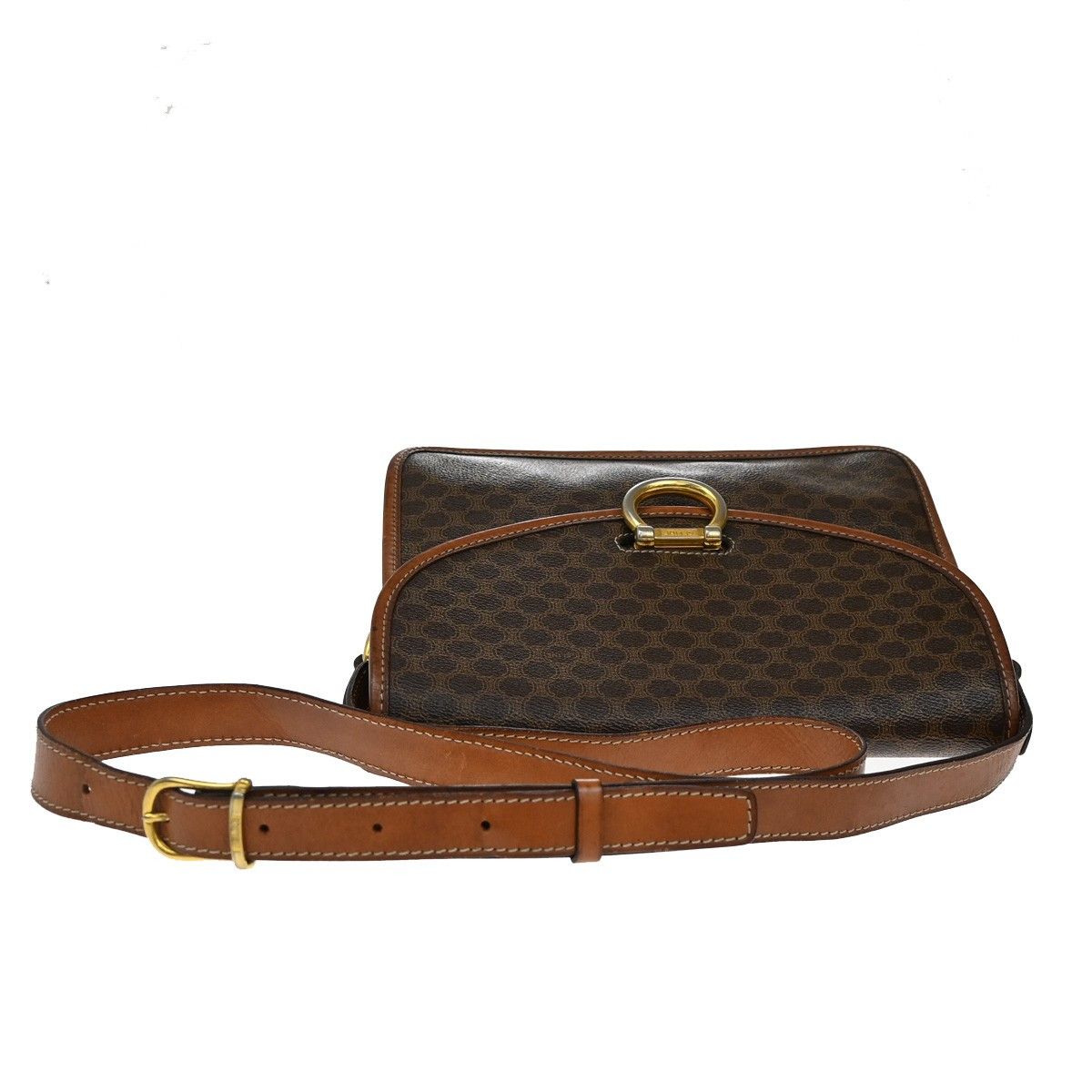 Celine Celine Macadam Shoulder Bag Leather Size ONE SIZE - 5 Thumbnail