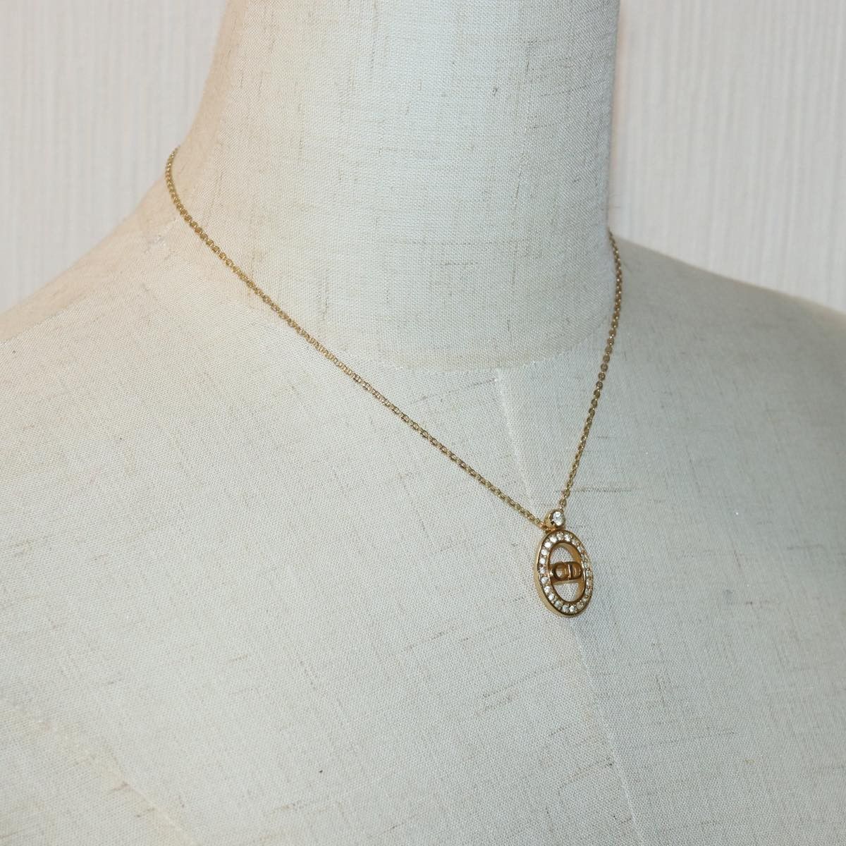 Dior Christian Dior CD Pendant Necklace Gold-plated Size ONE SIZE - 8 Thumbnail
