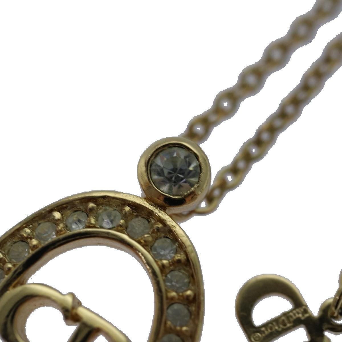Dior Christian Dior CD Pendant Necklace Gold-plated Size ONE SIZE - 4 Thumbnail