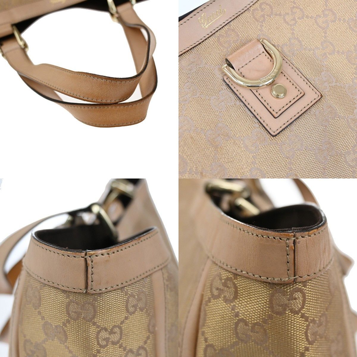 Gucci Gucci Abbey Tote GG Canvas with Leather Size ONE SIZE - 12 Thumbnail