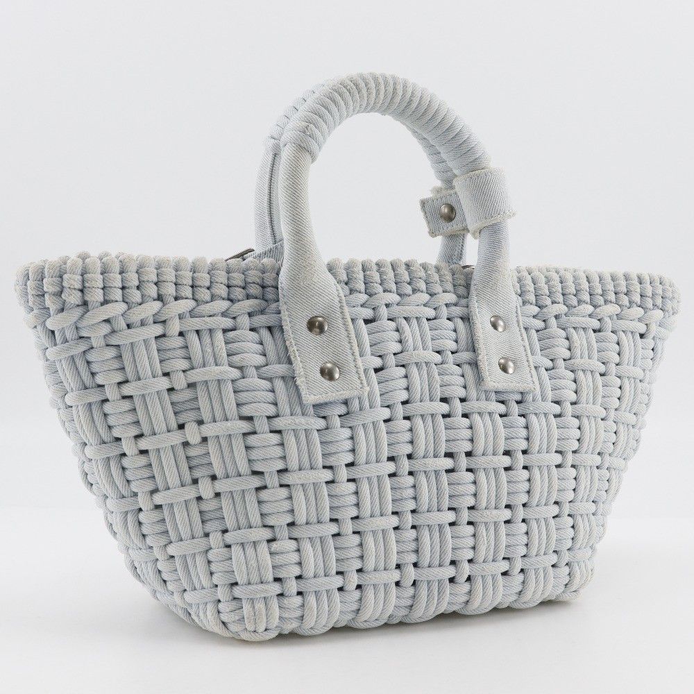 Balenciaga Balenciaga Bistro Panier Bag Woven Denim Size ONE SIZE - 2 Thumbnail