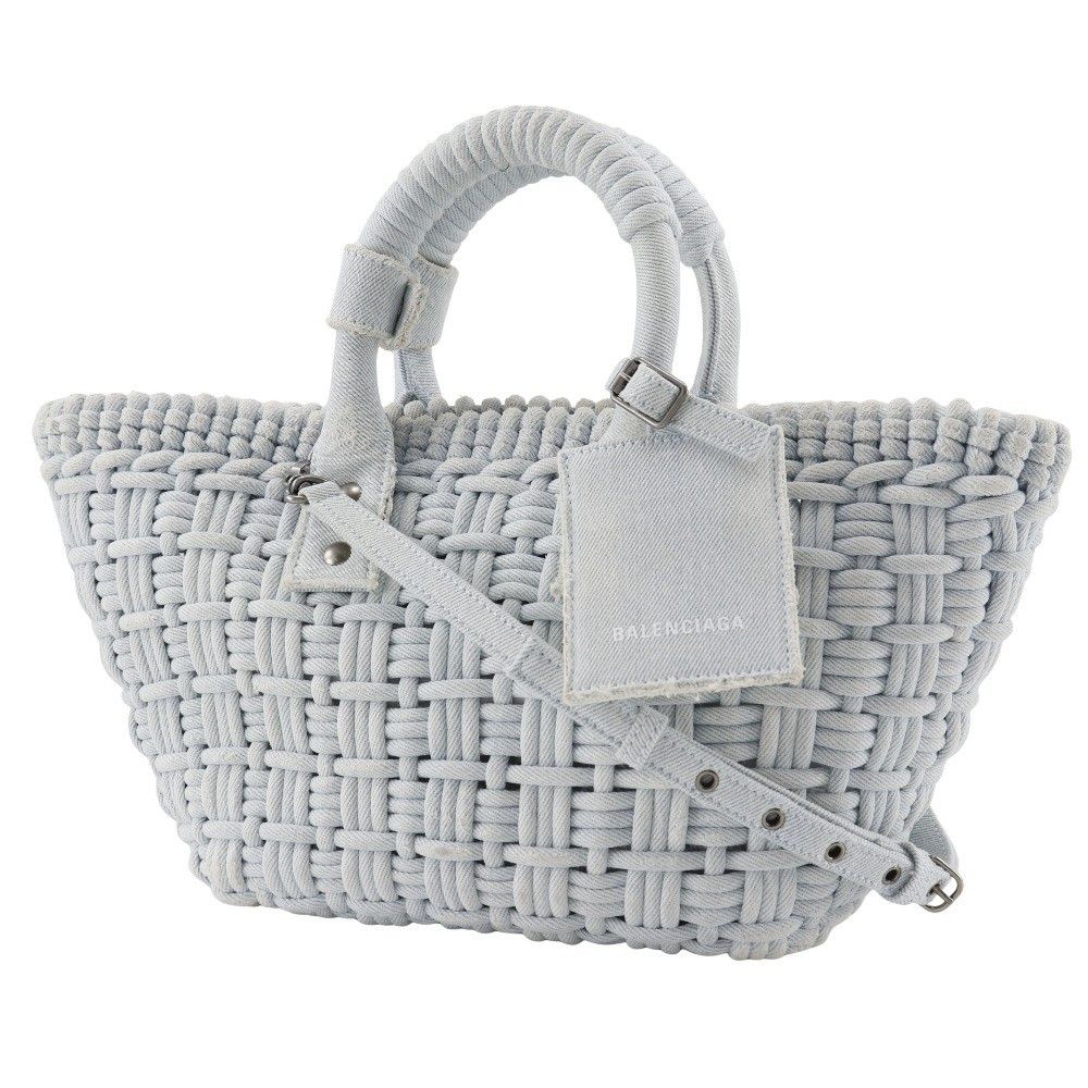 Balenciaga Balenciaga Bistro Panier Bag Woven Denim Size ONE SIZE - 7 Thumbnail