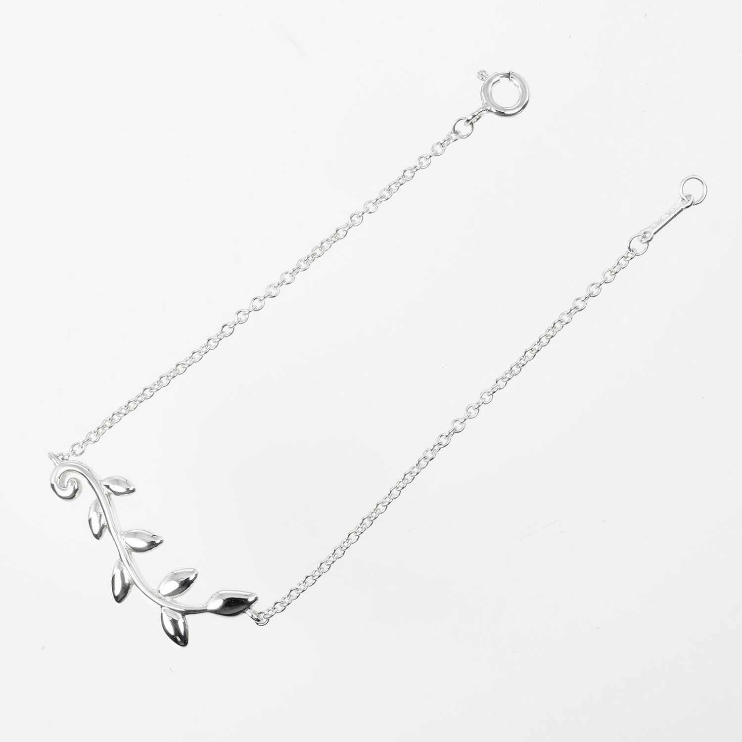 Tiffany & Co. Tiffany & Co. Olive Leaf Chain Bracelet Sterling Silver Size ONE SIZE - 2 Thumbnail