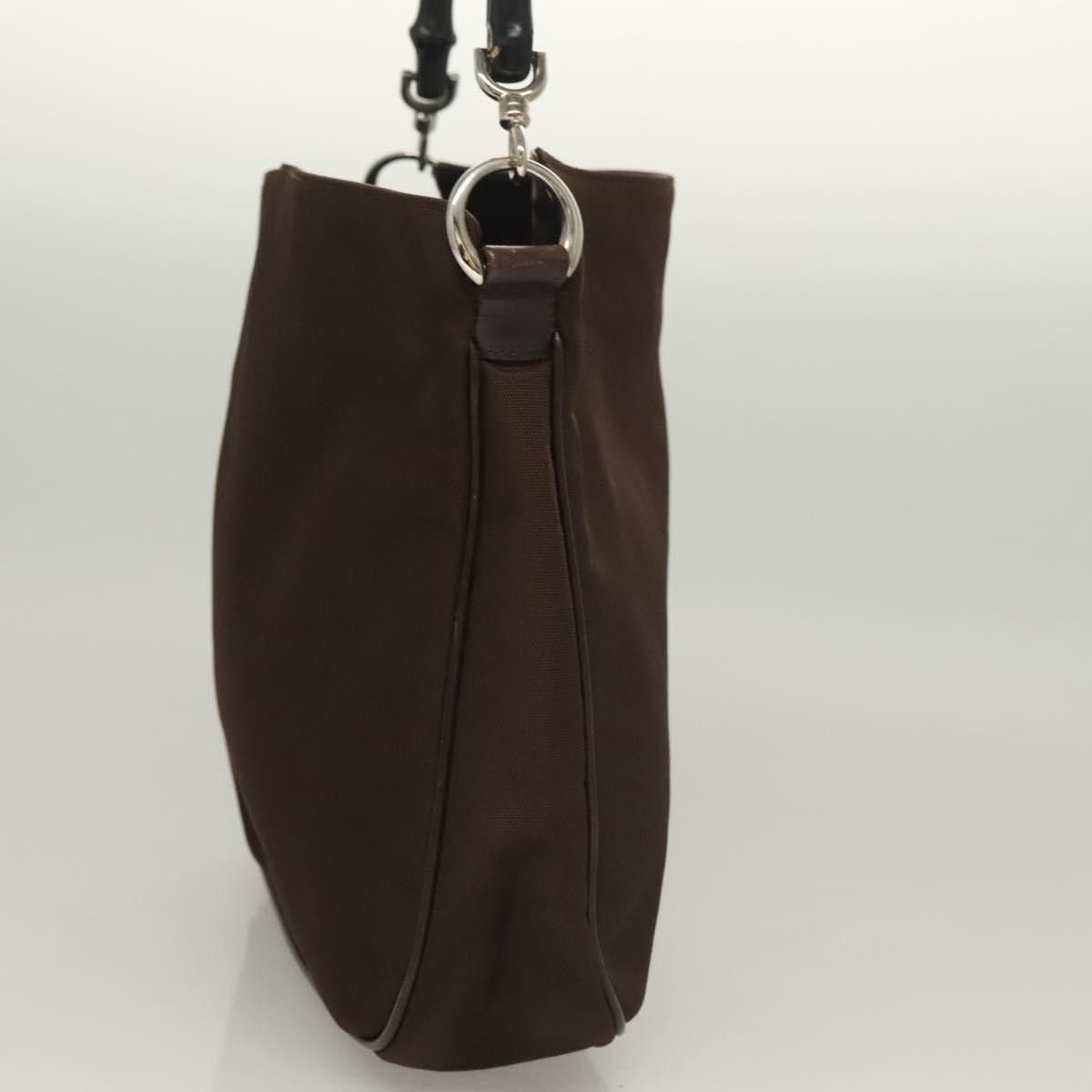 Gucci Gucci Vintage Bamboo Handle Tote Nylon Size ONE SIZE - 3 Thumbnail