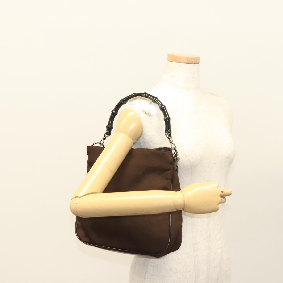Gucci Gucci Vintage Bamboo Handle Tote Nylon Size ONE SIZE - 20 Thumbnail