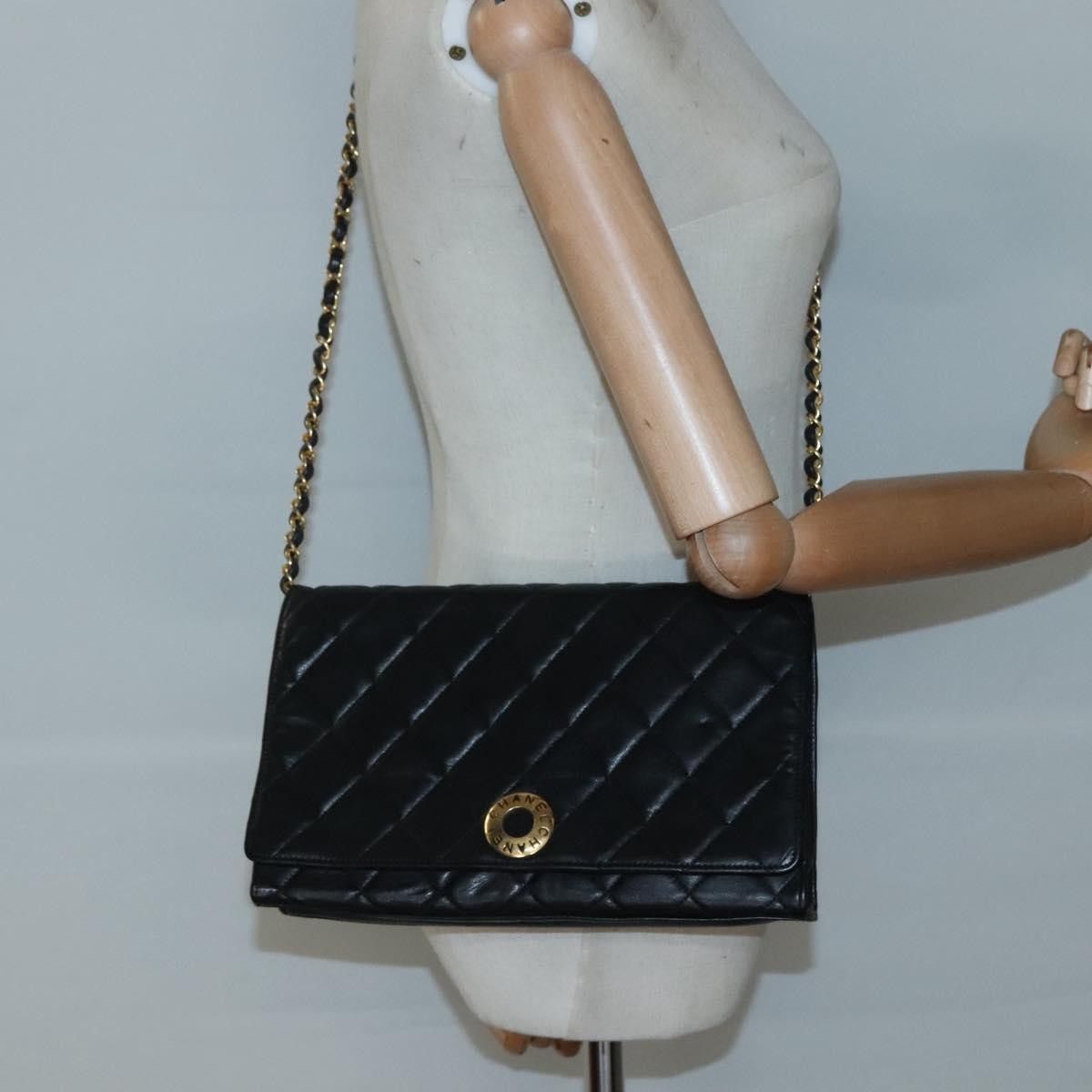 Chanel Chanel Vintage Full Flap Bag Quilted Lambskin Size ONE SIZE - 13 Thumbnail