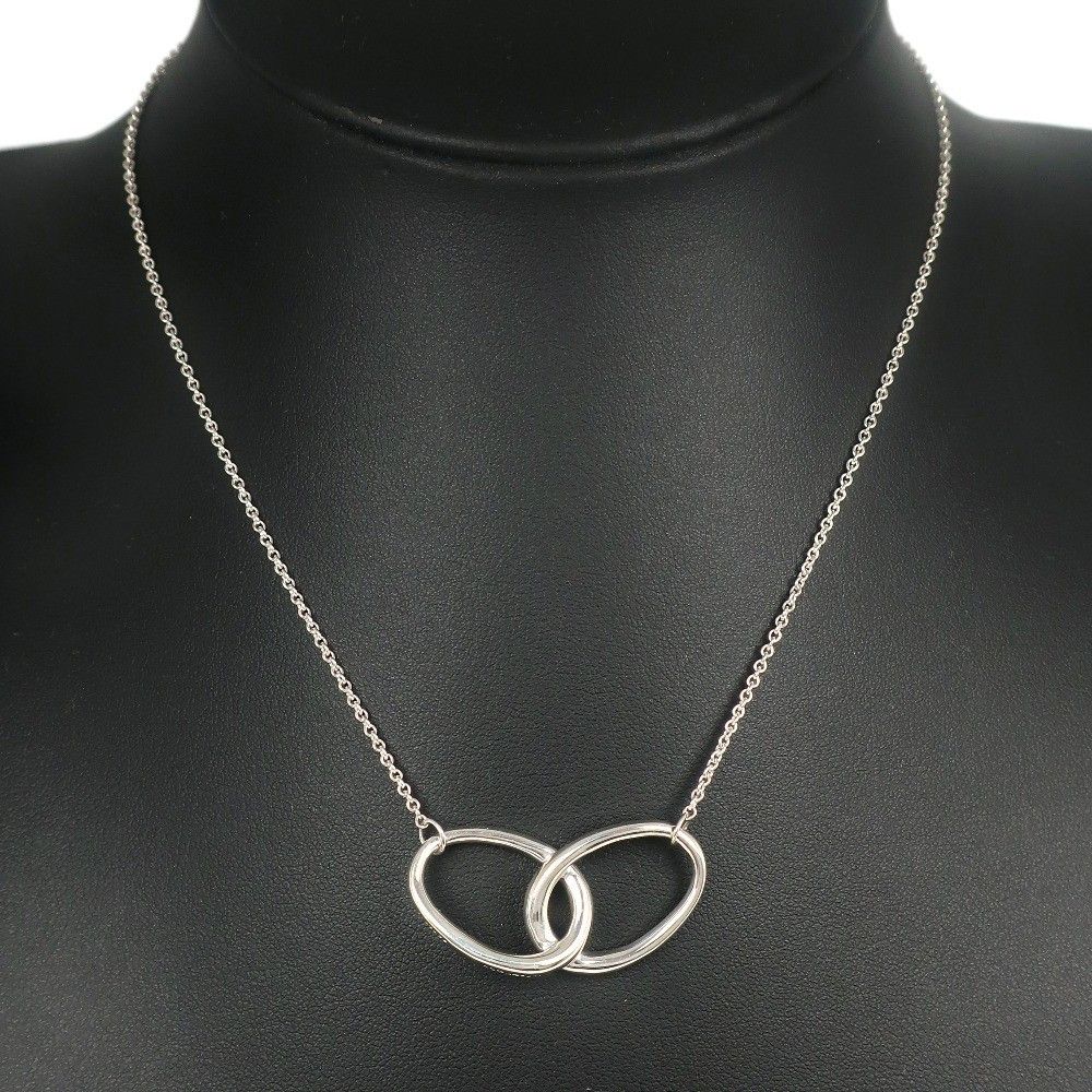 Tiffany & Co. Tiffany & Co. Elsa Peretti Double Loop Pendant Necklace Silver 925 Size ONE SIZE - 7 Thumbnail