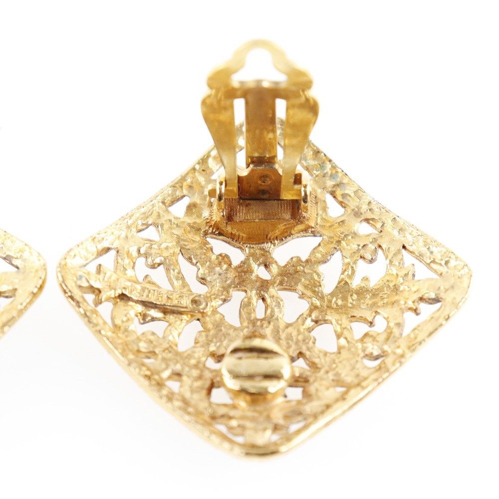 Chanel Chanel Vintage CC Square Clip-On Earrings Metal Size ONE SIZE - 5 Thumbnail