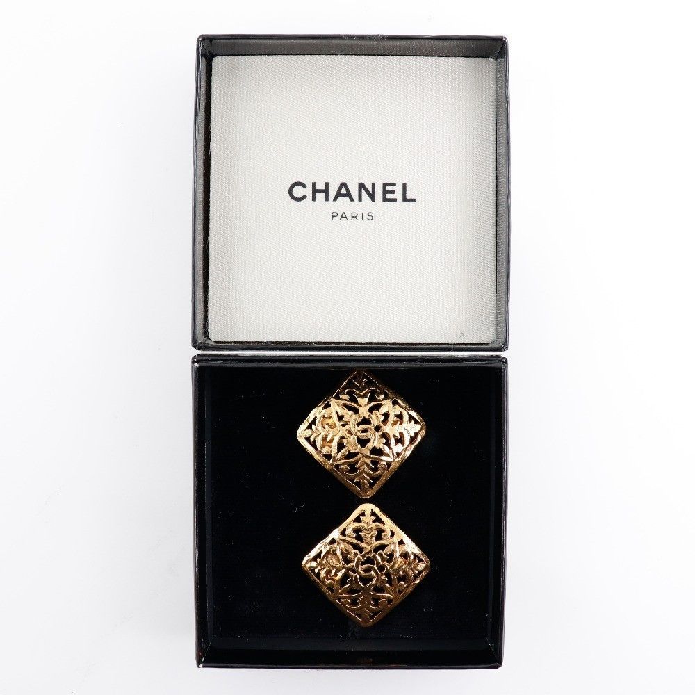 Chanel Chanel Vintage CC Square Clip-On Earrings Metal Size ONE SIZE - 6 Thumbnail