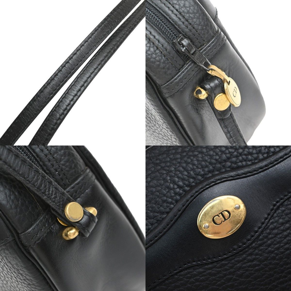 Dior Christian Dior Vintage CD Logo Shoulder Bag Leather Size ONE SIZE - 9 Thumbnail