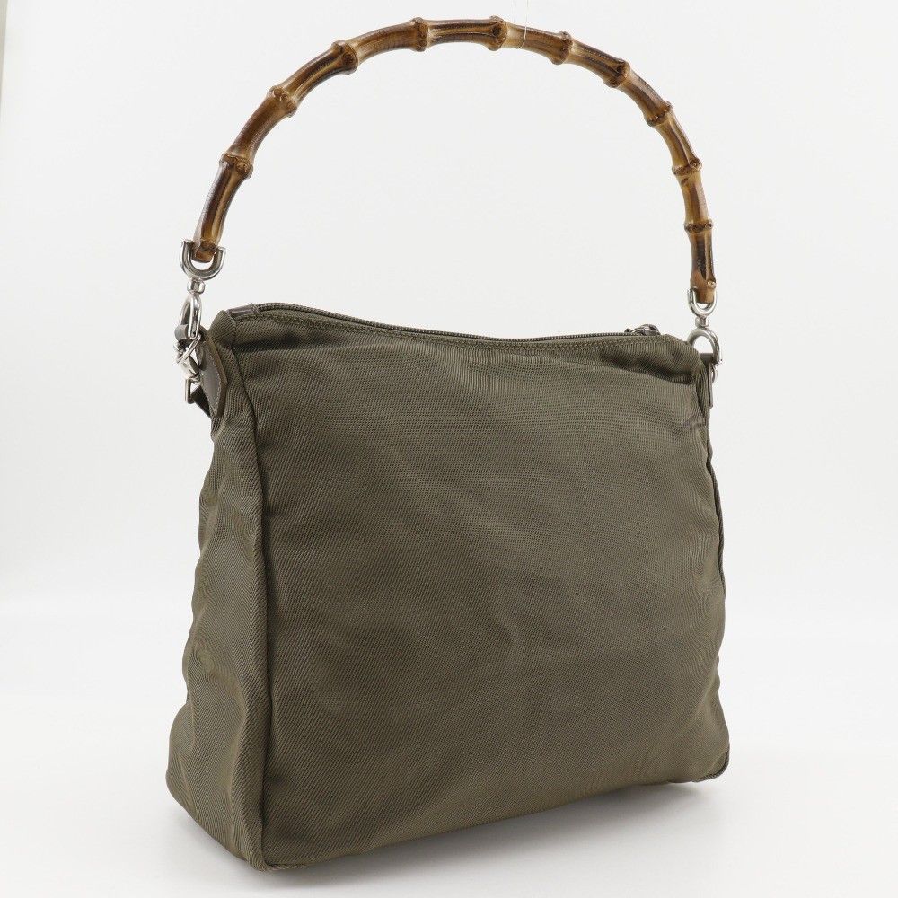 Gucci Gucci Vintage Bamboo Shoulder Bag Nylon Size ONE SIZE - 3 Thumbnail