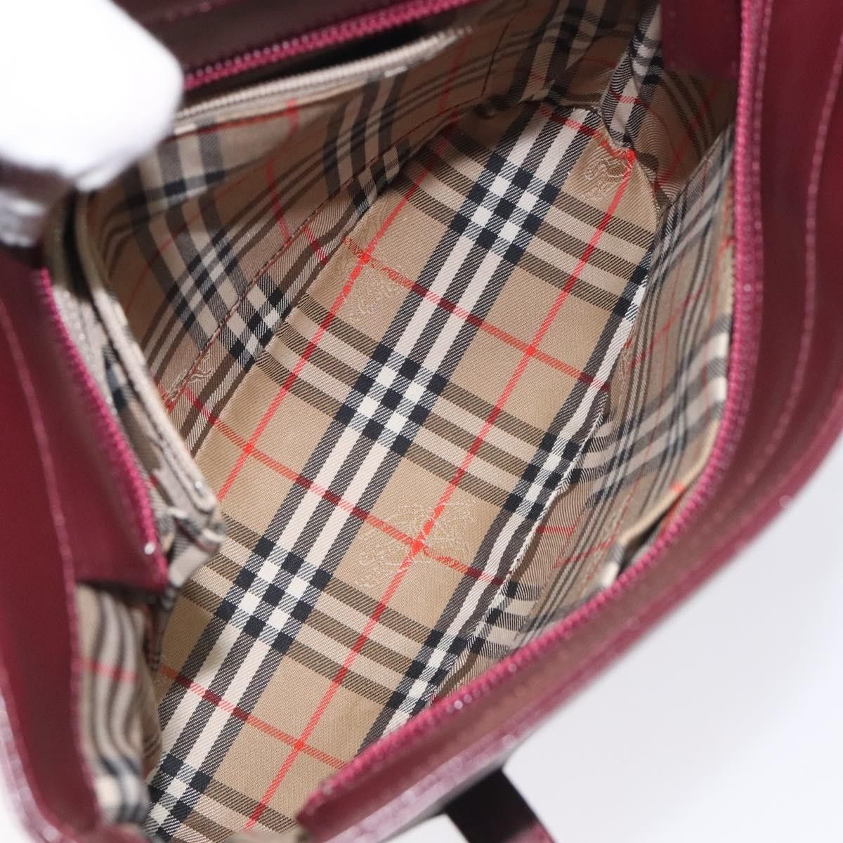 Burberry Burberry Nova Check Tote Leather Size ONE SIZE - 11 Thumbnail
