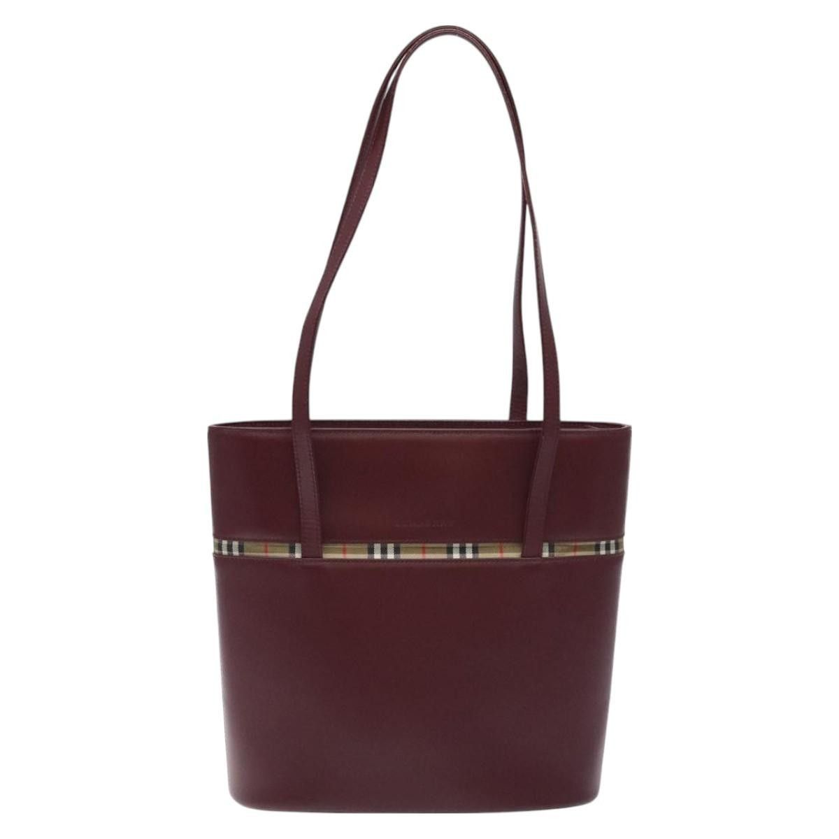 Burberry Burberry Nova Check Tote Leather Size ONE SIZE - 13 Thumbnail