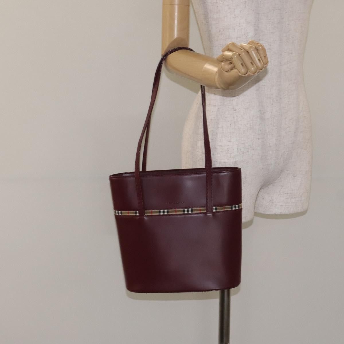 Burberry Burberry Nova Check Tote Leather Size ONE SIZE - 21 Thumbnail