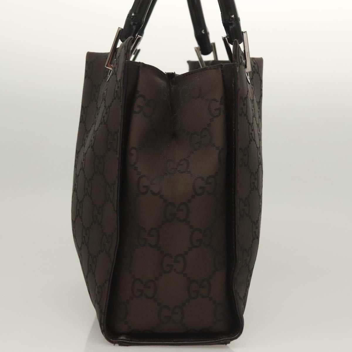 Gucci Gucci Vintage Bamboo Handle Tote GG Nylon Size ONE SIZE - 3 Thumbnail