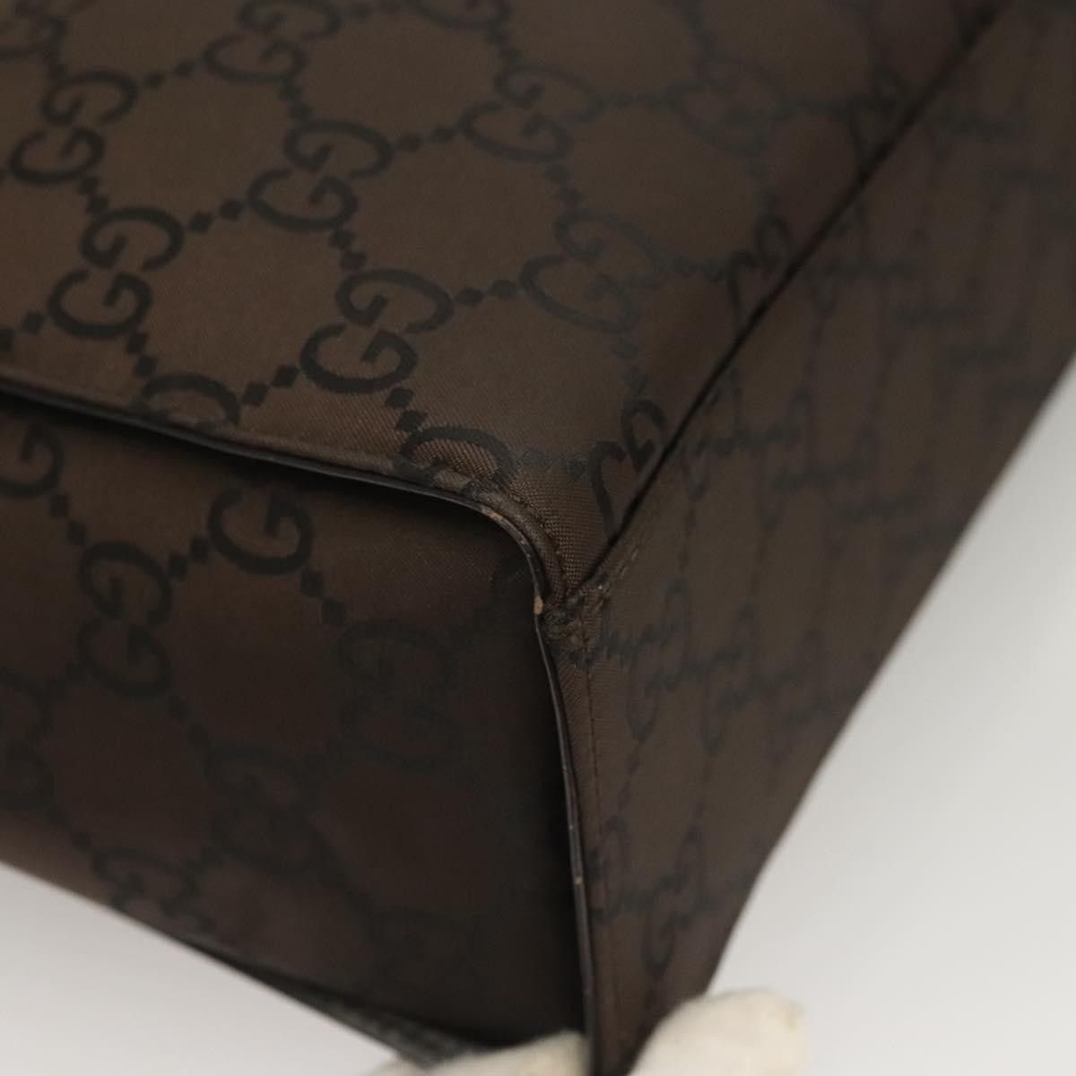 Gucci Gucci Vintage Bamboo Handle Tote GG Nylon Size ONE SIZE - 9 Thumbnail