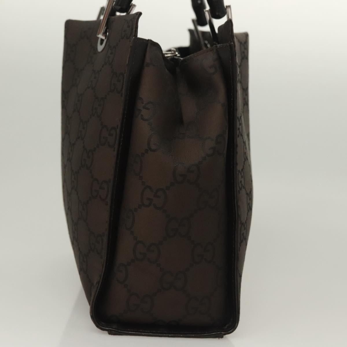 Gucci Gucci Vintage Bamboo Handle Tote GG Nylon Size ONE SIZE - 4 Thumbnail