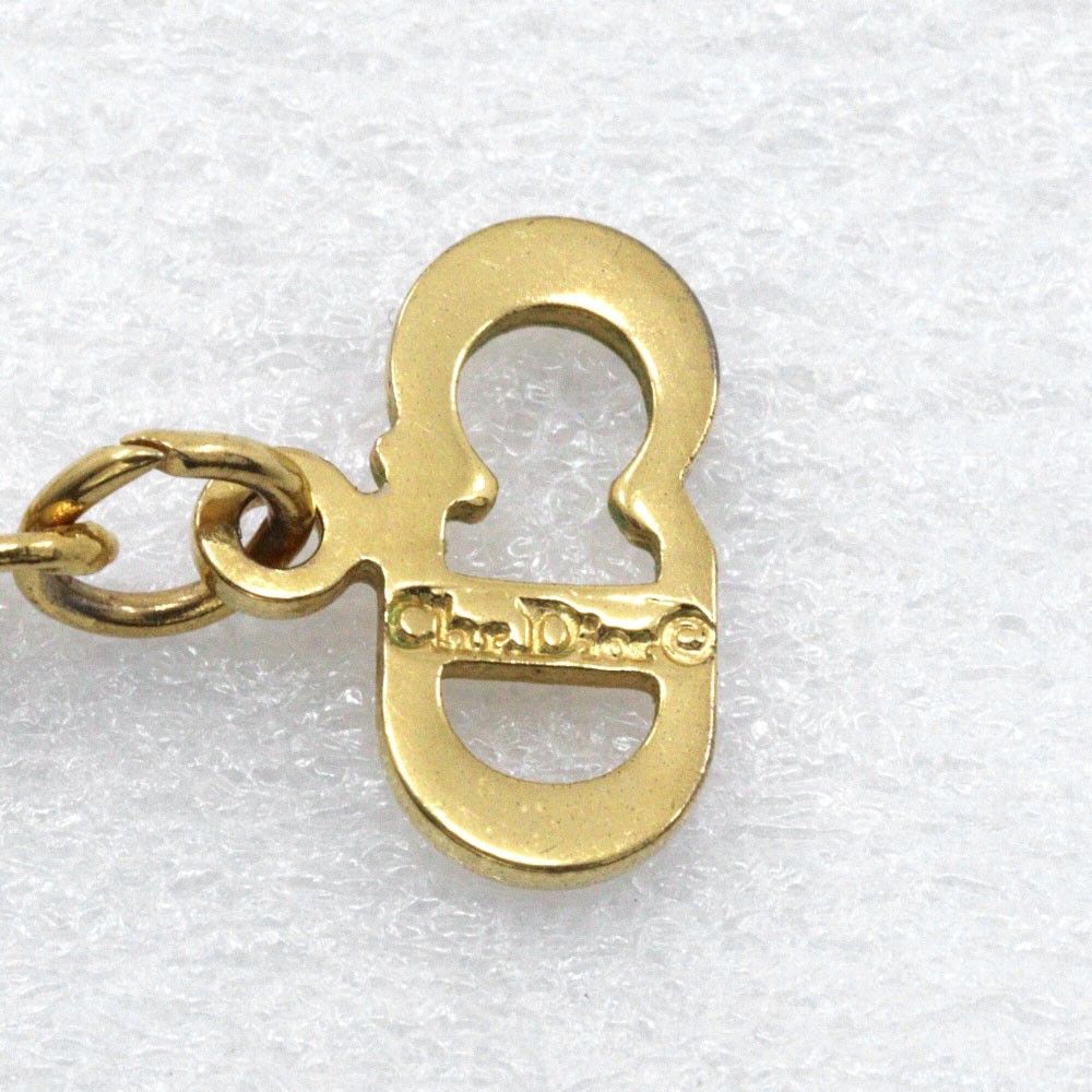 Dior Christian Dior CD Logo necklace Gold-plat and Faux Perle Size ONE SIZE - 6 Thumbnail