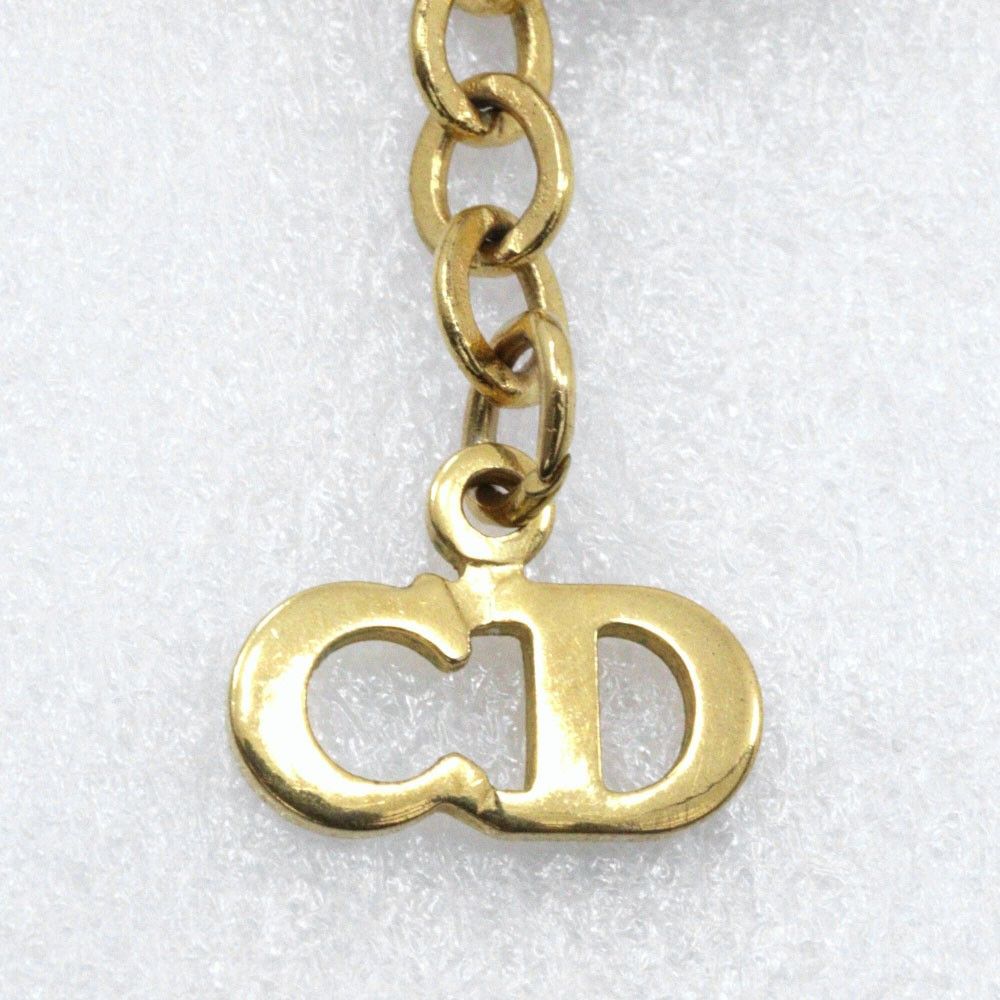 Dior Christian Dior CD Logo necklace Gold-plat and Faux Perle Size ONE SIZE - 4 Thumbnail
