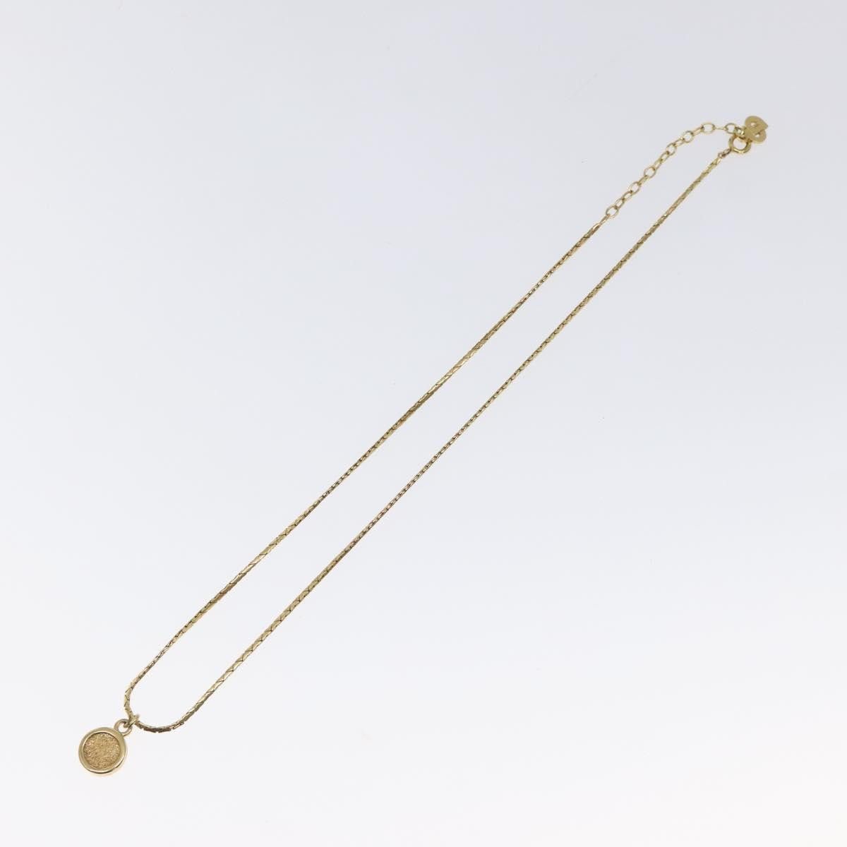 Dior Christian Dior CD Round Pendant Necklace Metal Size ONE SIZE - 2 Thumbnail