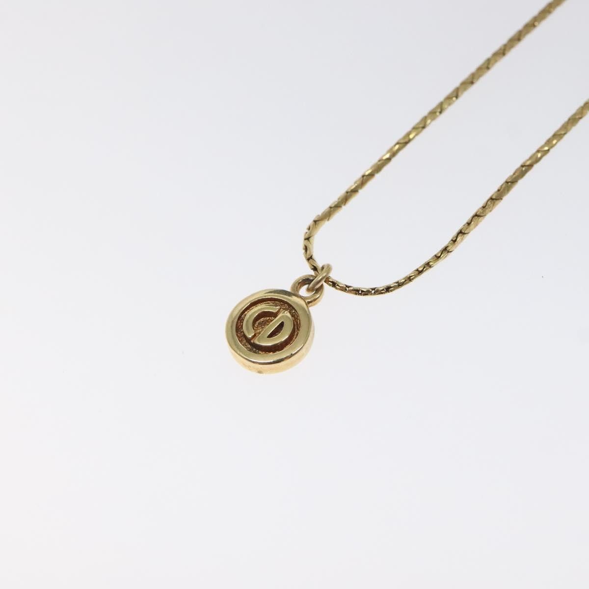 Dior Christian Dior CD Round Pendant Necklace Metal Size ONE SIZE - 3 Thumbnail