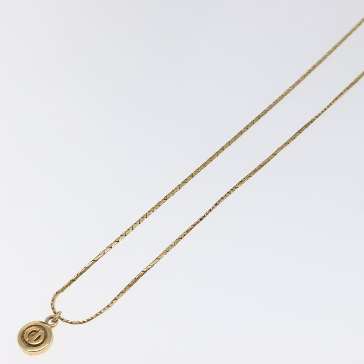 Dior Christian Dior CD Round Pendant Necklace Metal Size ONE SIZE - 5 Thumbnail