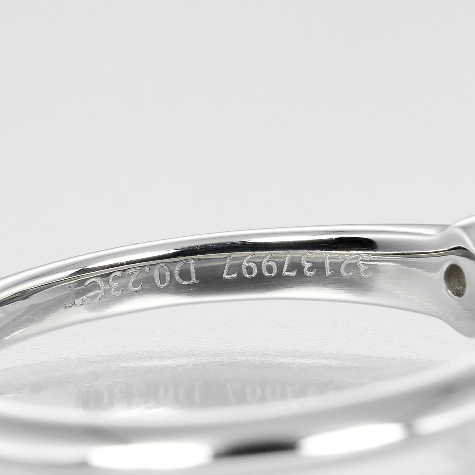 Tiffany & Co. Tiffany & Co. Tiffany Setting Solitaire Ring Platinum with RBC Diamond Size ONE SIZE - 9 Thumbnail