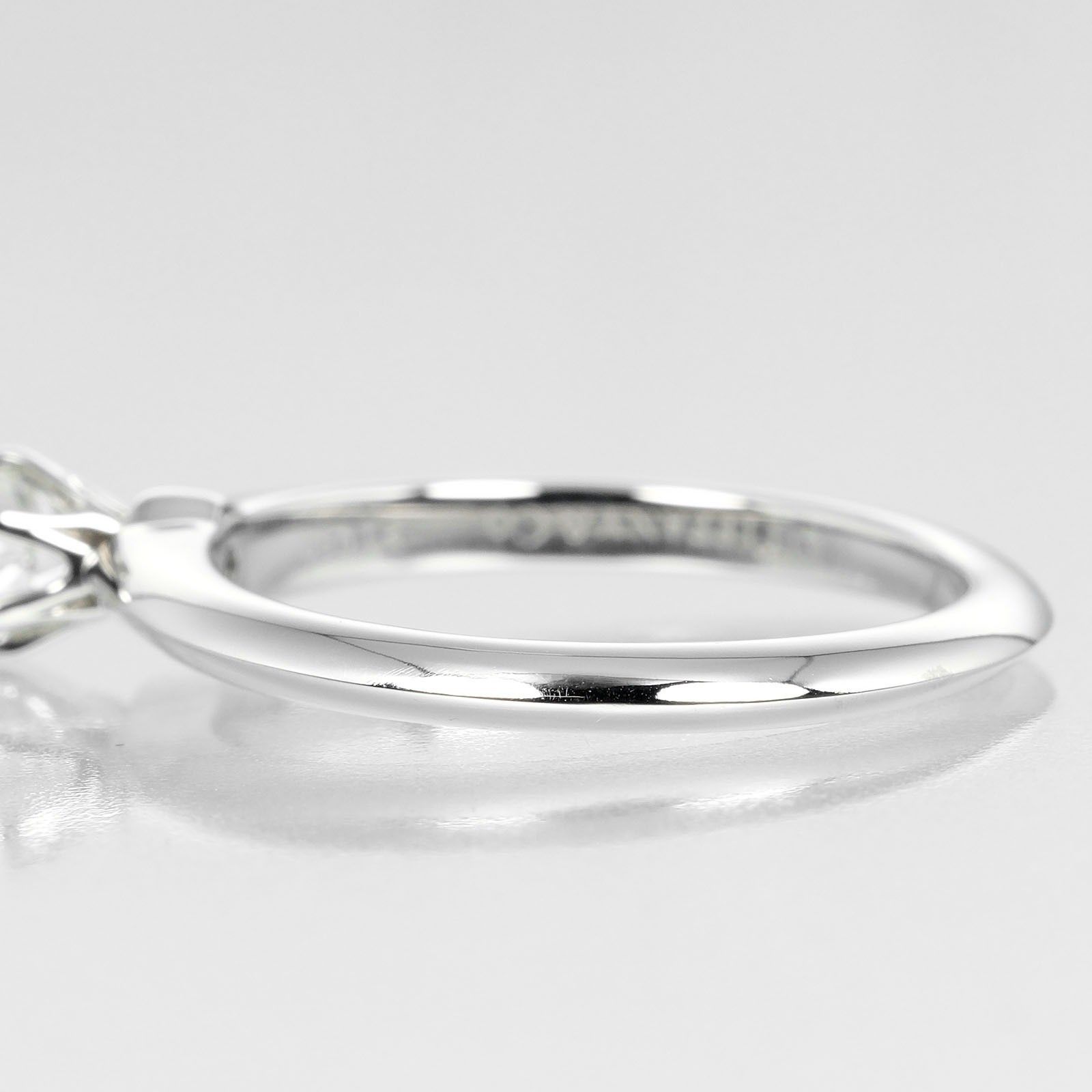 Tiffany & Co. Tiffany & Co. Tiffany Setting Solitaire Ring Platinum with RBC Diamond Size ONE SIZE - 7 Thumbnail