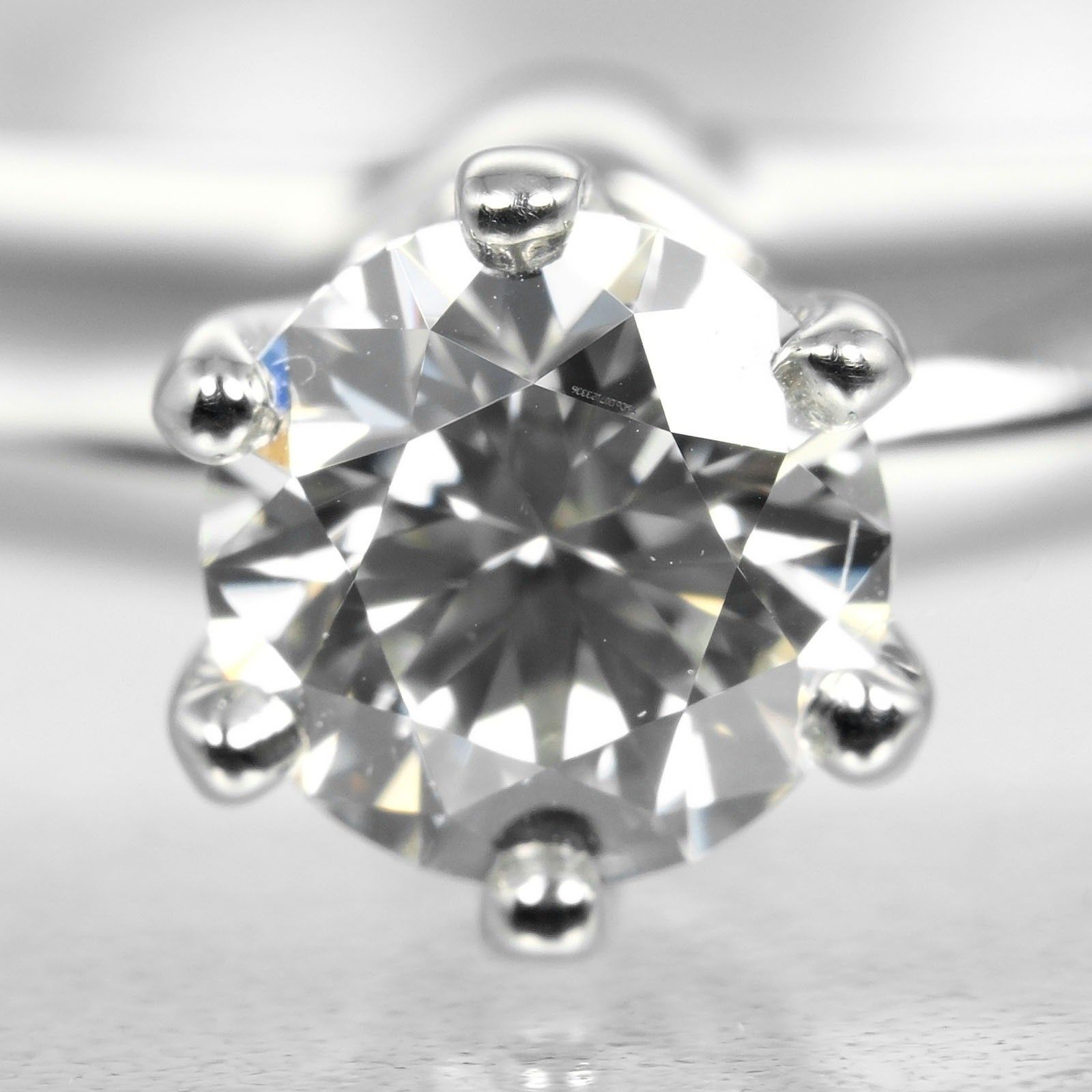 Tiffany & Co. Tiffany & Co. Tiffany Setting Solitaire Ring Platinum with RBC Diamond Size ONE SIZE - 3 Thumbnail