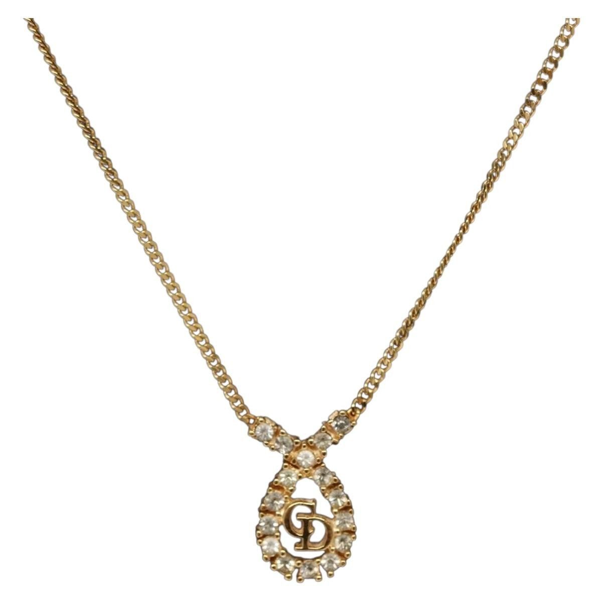 Dior Christian Dior CD Pendant Necklace Gold-plated Size ONE SIZE - 3 Thumbnail