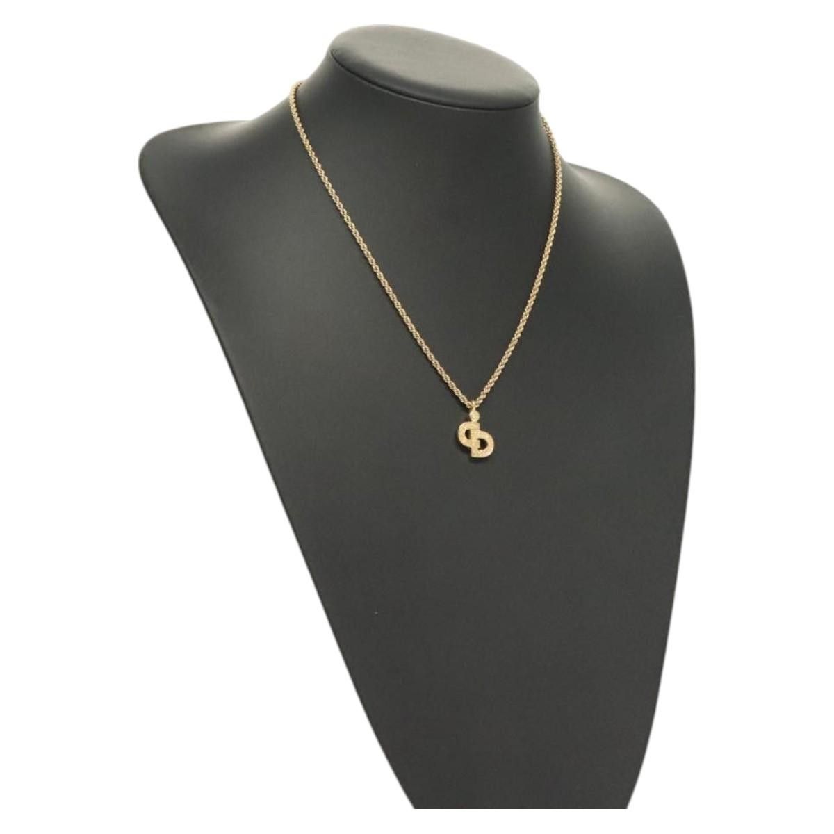 Dior Christian Dior CD Pendant Necklace Gold-plated Size ONE SIZE - 9 Thumbnail