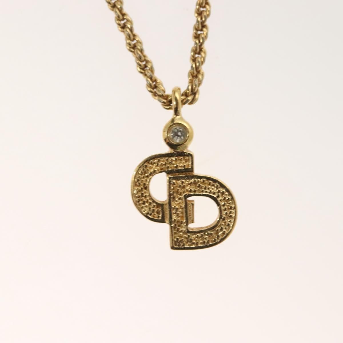 Dior Christian Dior CD Pendant Necklace Gold-plated Size ONE SIZE - 3 Thumbnail